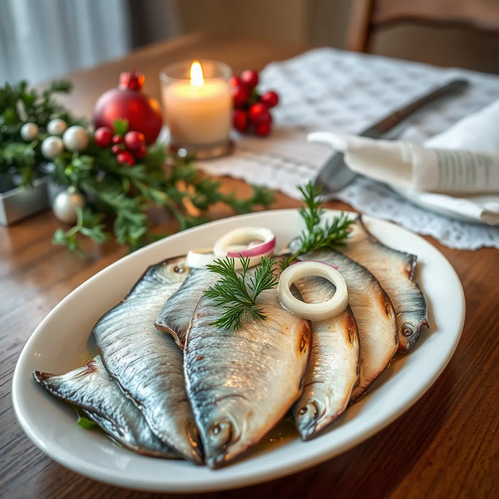 Przepis na surowe śledzie w zalewie octowej - tradycyjny przepis na wigilijny stół