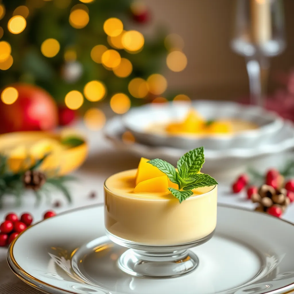 Przepis na pannę cottę z mango - słodka chwila na świątecznym stole