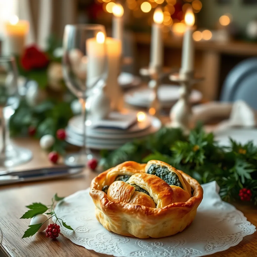 Przepis na ciasto francuskie ze szpinakiem i łososiem - idealna przystawka na święta