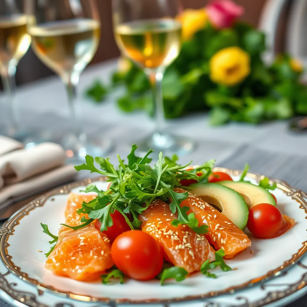 Przepis na sałatkę z wędzonym łososiem - wykwintna przystawka na święta