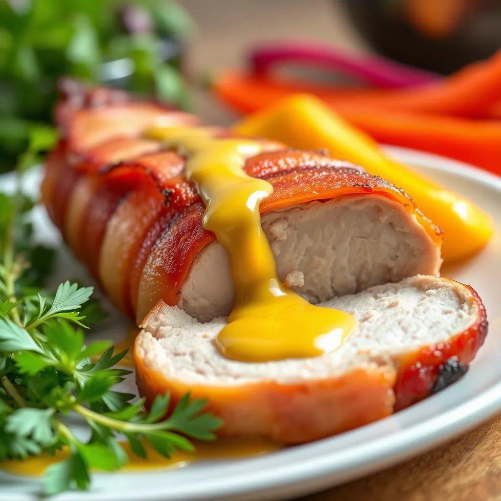 Przepis na polędwiczki wieprzowe zawijane w boczku z musztardą - pyszne danie