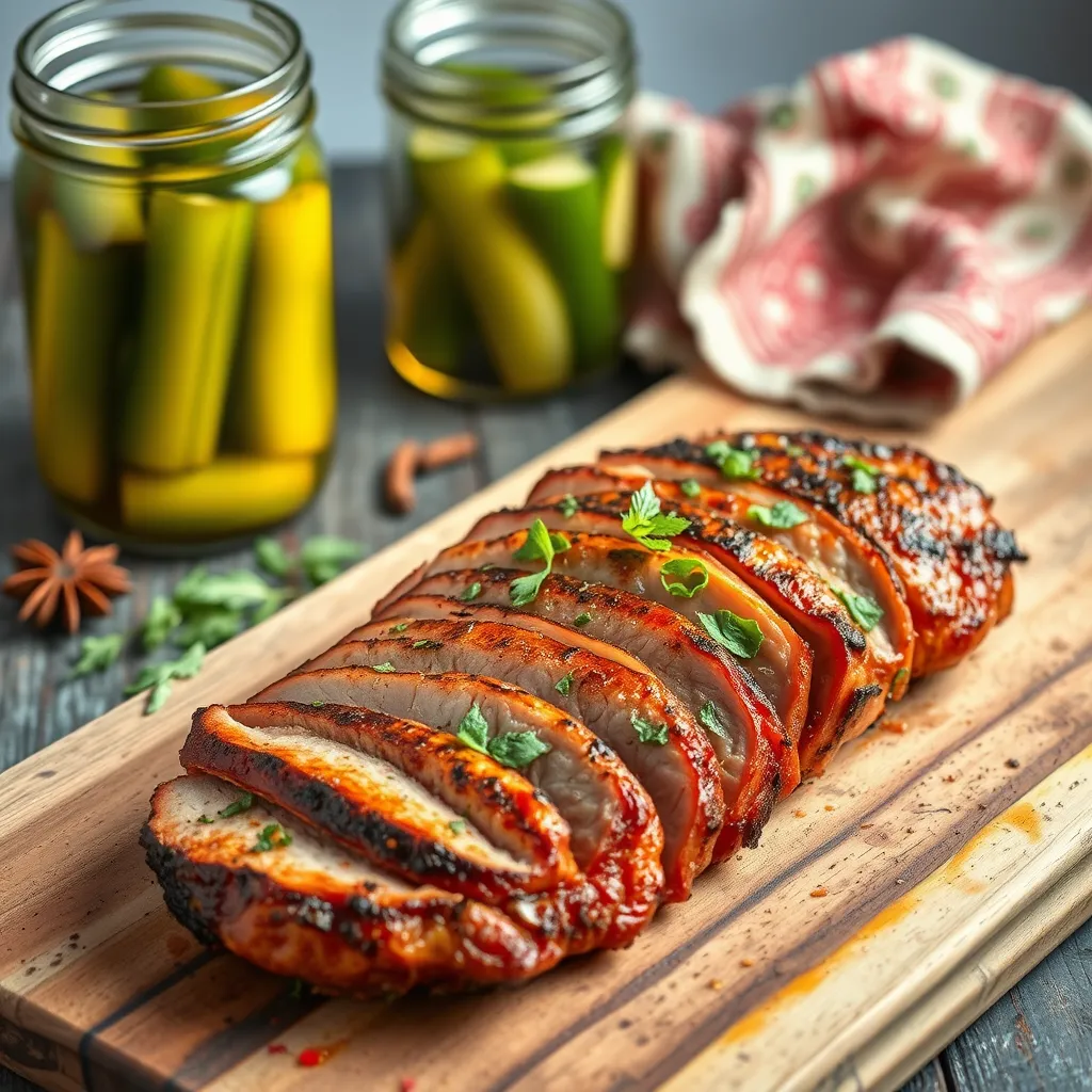 Przepis na karkówkę z ogórkami kiszonymi - smakowite połączenie na świąteczny obiad