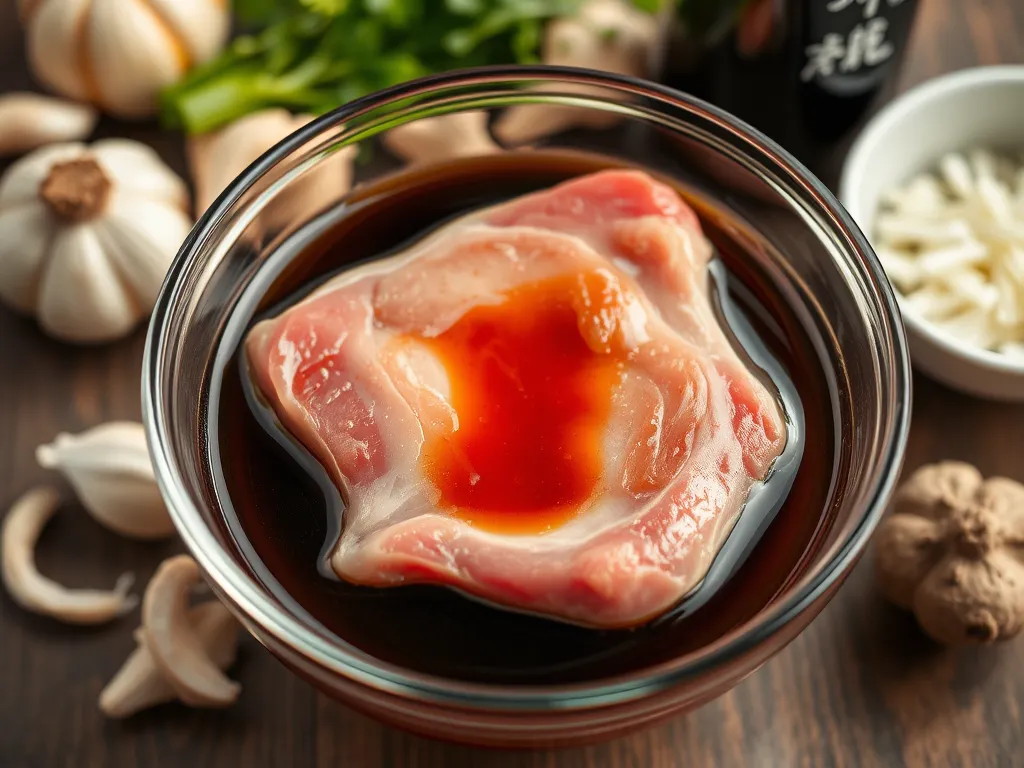 Marynata do karkówki z sosem sojowym – przepis