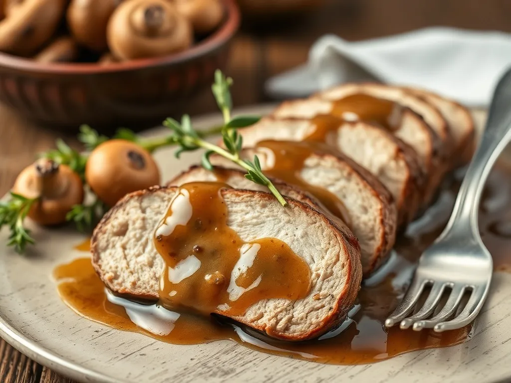 Przepis na polędwiczki wieprzowe duszone w sosie kurkowym