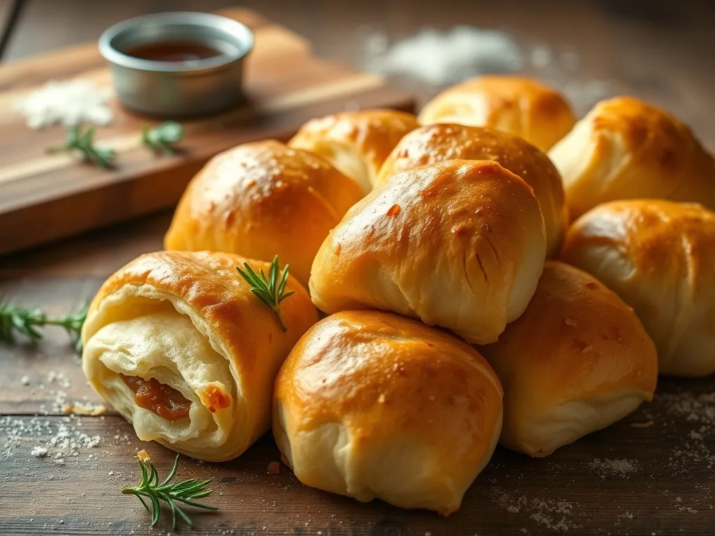 Przepis na rollsy z ciasta francuskiego