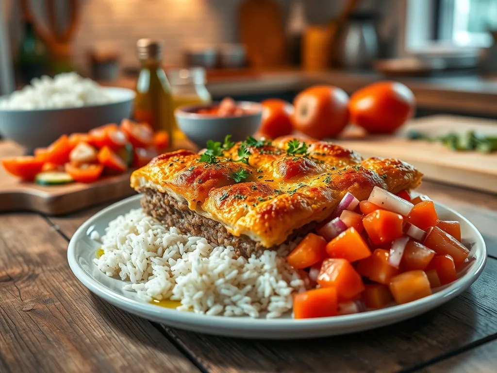 Zapiekanka gyros z ryżem – przepis